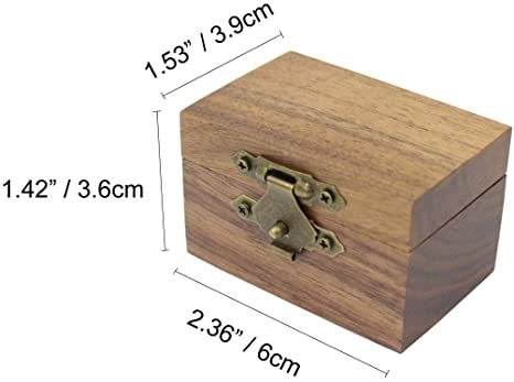 Vintage Ring Box Wooden Jewelry Personalized Name Date Commemorative Gift - P12 Hub Europe
