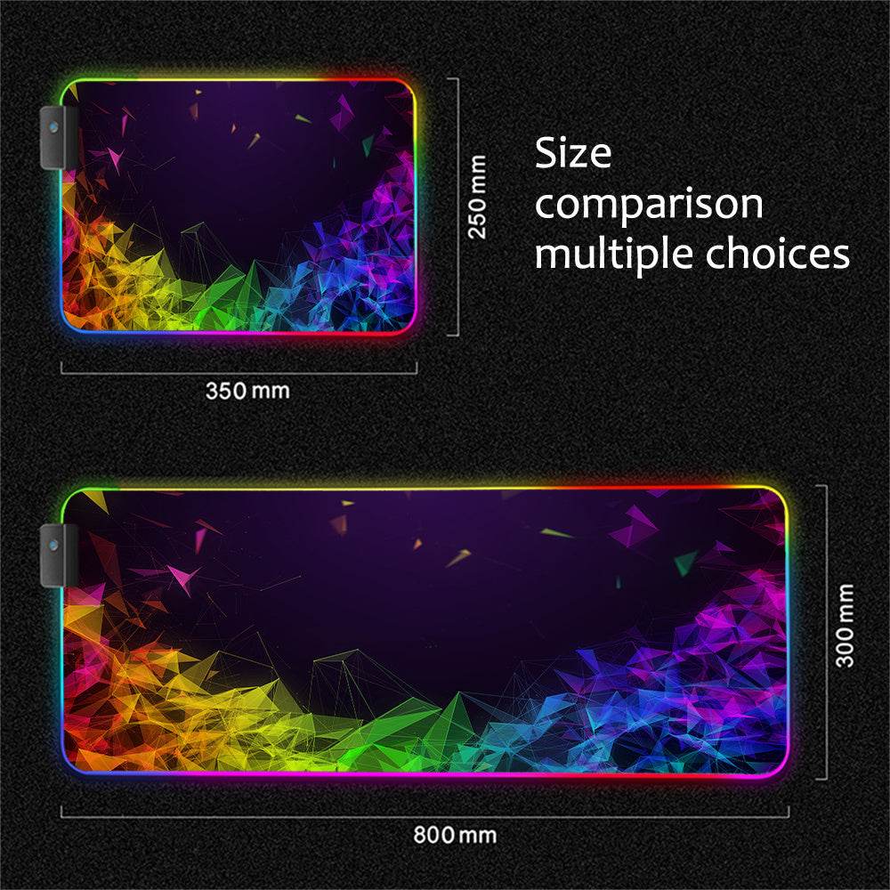Luminous Mouse RGB Mouse LED Gaming Large Office Desk Pad - P12 Hub Europe