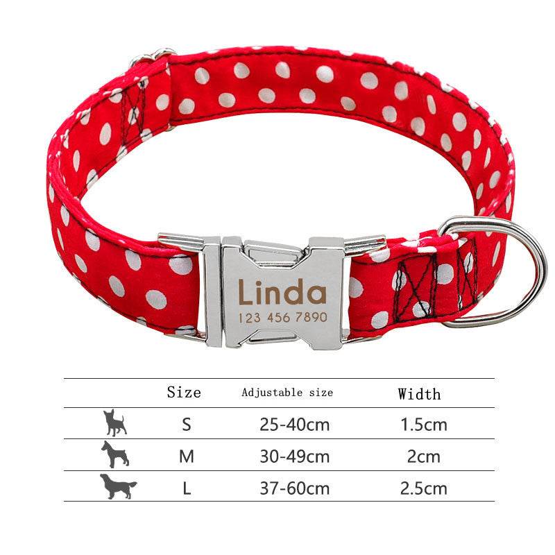 Pet Collar Lettering Large Dog Pet Dog Neck - P12 Hub Europe